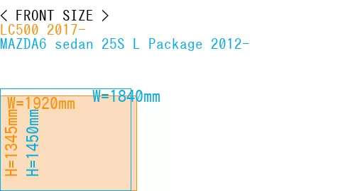 #LC500 2017- + MAZDA6 sedan 25S 
L Package 2012-